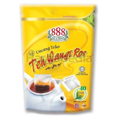 888 Uncang Teko Teh Wangi Ros 40's