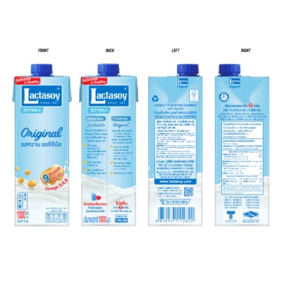 Lactasoy Soy Milk Plain 1L x 12