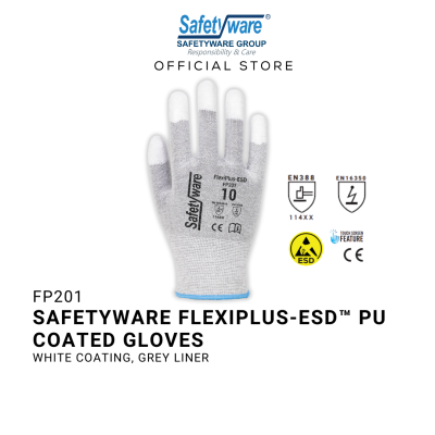 SAFETYWARE FLEXIPLUS-ESD GLOVES Sarung Tangan Kerja 1 pair [7|8|9|10]