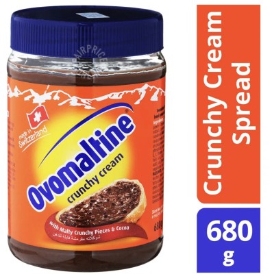 Ovamaltine Crunchy Spread 680g ( 680g x  6 jars) Carton