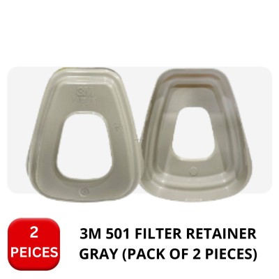 3M 501 FILTER RETAINER GRAY (2 PIECES per PACK)