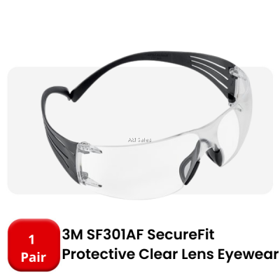 3M SECUREFIT SF301AF PROTECTIVE EYEWEAR - CLEAR LENS