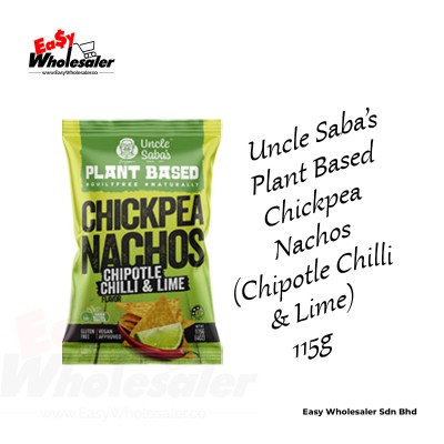 PLANT BASED CHCIKPEA NACHOS CHIPOTLE CHILLI & LIME 115G