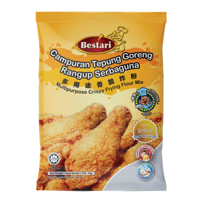 Bestari Tepung Ayam Goreng Rangup Serbaguna 1kg x 12