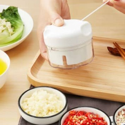 Mini Garlic Food Chopper Vegetable Chopper Hand Pull