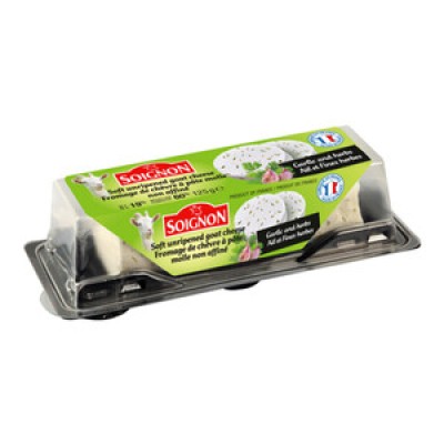 Soignon Log Garlic & Herbs 125g X 6