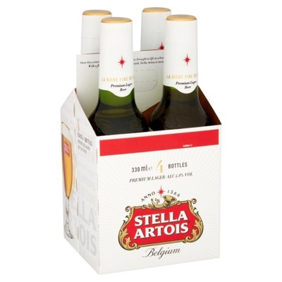 Stella Artois (Bottle) 330 ml x 4's x 6