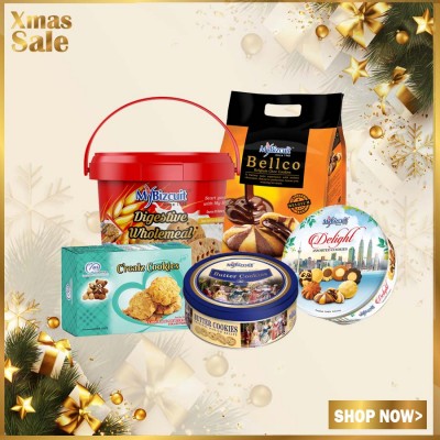 [MyEmart CHRISMAST GIFT] Wholemeal Cookies   Bellco Belgium Cookies   Butter Cookies   Cereal Cookies   Delight Cookies   Set1