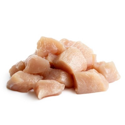 CHICKEN SKINLESS BONELESS BREAST CUBE (IMPORT) (SOLD PER CARTON) SKINLESS  BONELESS DADA  AYAM