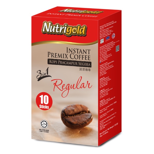 3in1 Premix Coffee Regular 10s Box (Unit) (200g Per Unit)