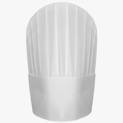 PAPER CHEF HAT WHITE (30CM & 23CM)