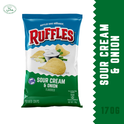 RUFFLES SOUR CREAM & ONION 170G x 15