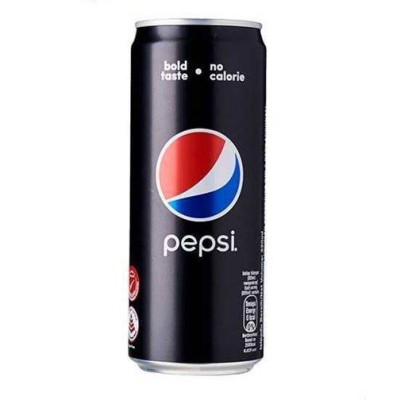 PEPSI Black Sleek Can 320 ml x 4 x 6