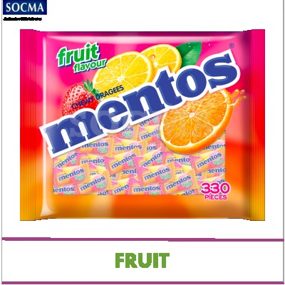 MENTOS FRUIT PILLOWPACK 14x330x2.7g (14 Units Per Carton)