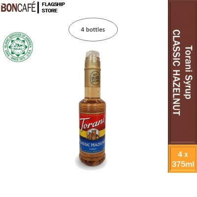 Torani Classic Hazelnut Syrup 4bottles (375ml each)