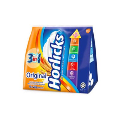 Horlicks 3in1 Original 28g x 10's Free 2's