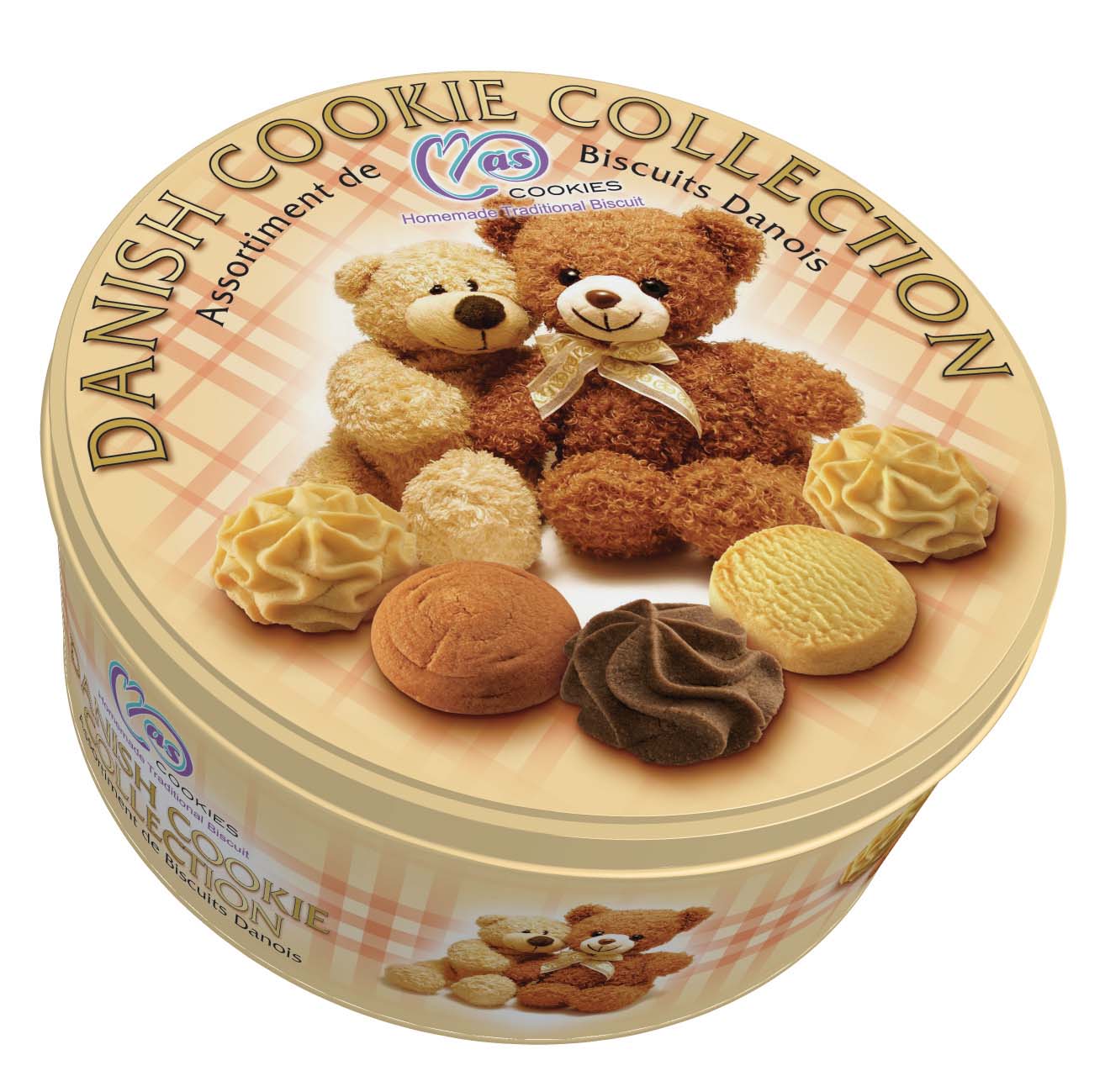 T 14-MAS BEAR DANISH COOKIES (BIG) (400 g Per Unit)