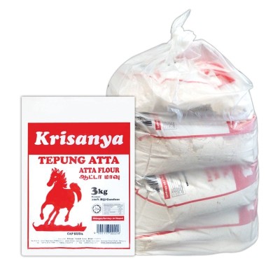 KRISANYA TEPUNG ATTA 3KG x 5