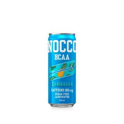 NOCCO Carribean (Caffeinated) 330ml x 24 cans (2 cartons per bundle)