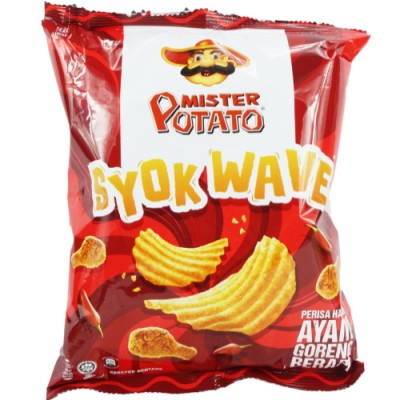 MISTER POTATO SYOKWAVE AYAMM GORENG PEDAS 130g