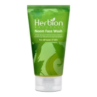 Herbion Naturals Purifying Neem Face Wash with Moringa Extracts for All Types Of Skin (100ml)