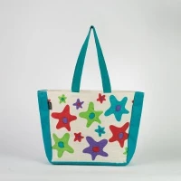 # AB 22 - TOSSA Fashion Jute Bag- Star print (400 gm. Per Unit)