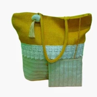 # AA 38 - TOSSA Fashion Jute Bag yellow (25 Units Per Carton)