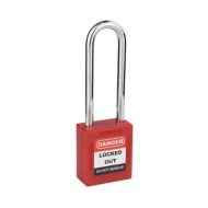 LOTO padlocks 76mm steel short shackle