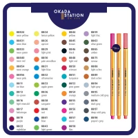 Stabilo Fineliner point 88   Pensel Warna  - 0.4mm Ball Pen SET