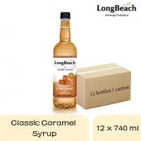 Long Beach Classic Caramel Syrup 740ml (12 bottles)