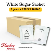 White Sugar Sachet (Gula Putih)  [5g x 2500 Sachet] Halal (1 Units Per Carton)