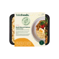 Basil Minced Chicken with Brown Rice and Soy Eggs - REGULAR (245g)