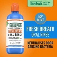 TheraBreath Fresh Breath Mouthwash - Invigorating Icy Mint 1L x 8