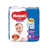 HUGGIES DRY PANTS REG - M (12X14S)