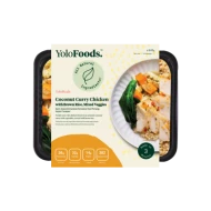 Coconut Curry Chicken with Brown Rice, Mixed Veggies - REGULAR (345 G)