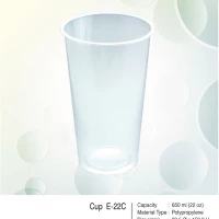 Polypropylene (PP) Cup with Lid 22oz (1000pcs per carton)