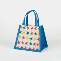 # RBK 09 GREEN - TOSSA Jute Gift Bag  Stars print (50 Units Per Carton)