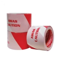 CWT7060-70mmx60M AWAS Red White CSM Warning Tape