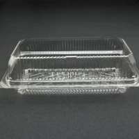 CH-17 Food Container with Lock   Bakery Disposable Plastic Clear Food Box