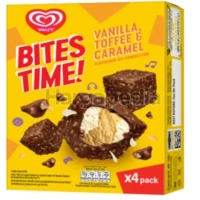 Wall's Bites Time Vanilla Toffee & Caramel 60gx4's
