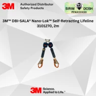 SIRIM AND DOSH APPROVED. 3M DBI-SALA Nano-Lok Personal Self Retracting Lifeline, Twin-leg, Web, 3101270, 1.8m
