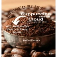 Brewed Bliss Cappuccino Cloud Air Freshner 10ml with Real Coffee Beans in Every Bottle x 30