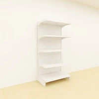 Classic Retail Display Shelves End Unit 1800 H x 900L x 495 D (White)