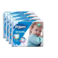 Drypers Eco Green Wee Wee Dry Disposable Diaper Size S 4 x 80s (Mega 4 Pack)