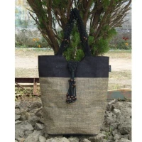 # AA 19 - TOSSA Fashion Jute Bag  black (25 Units Per Carton)