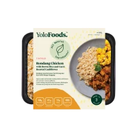 Rendang Chicken with Brown Rice and Curry Roasted Cauliflower - LARGE (440 G)