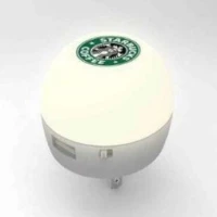 BrandCharger Glow 2 (94054091) Nighlight function USB charger with enlarged LED illuminated logo