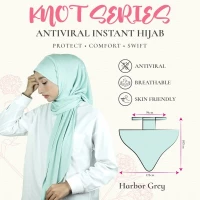 Knot Series Antiviral Instant Hijab - One Size