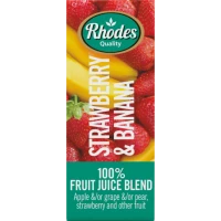 Rhodes Strawberry & Banana 200ml x 24