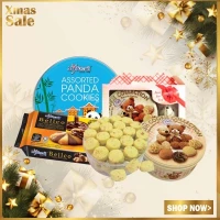 [MyEmart CHRISMAST GIFT] Danish Cookies Gift Set   Assorted Panda Cookies   Bellco Belgium Cookies   Danish Bear Cookies   Melting Almond   Set2